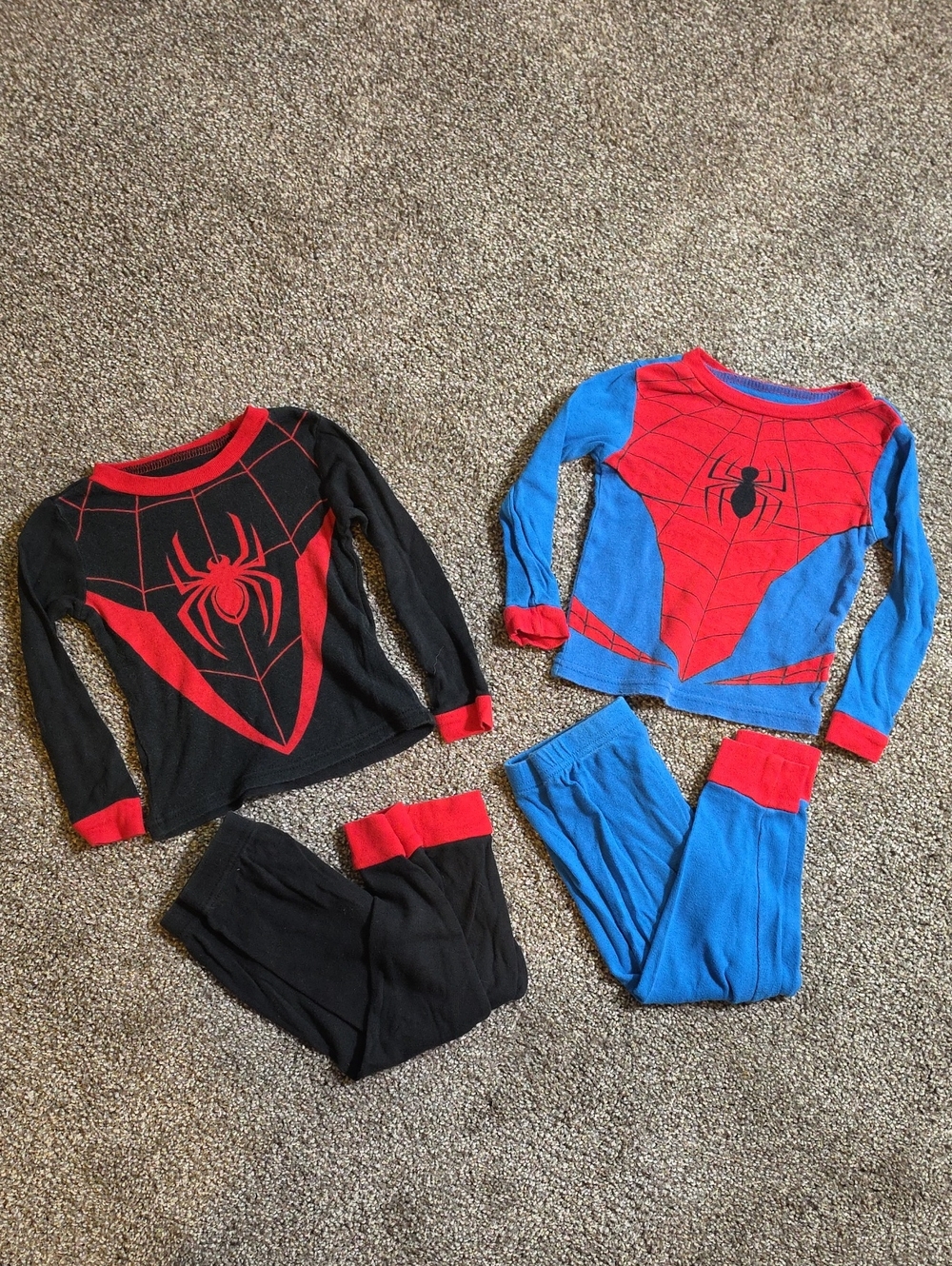 Spider-Man Kids Pajama 3T Lot Sets - Red & Blue / Red & Black